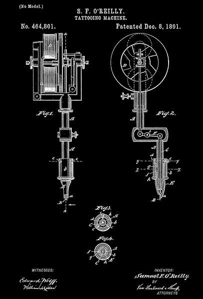 Machine à tatouer O'Reilly 1891