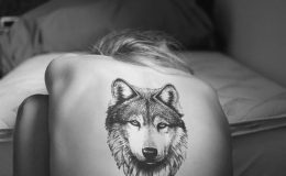 Wolt Tattoo, realistic and geometrical in dotwork